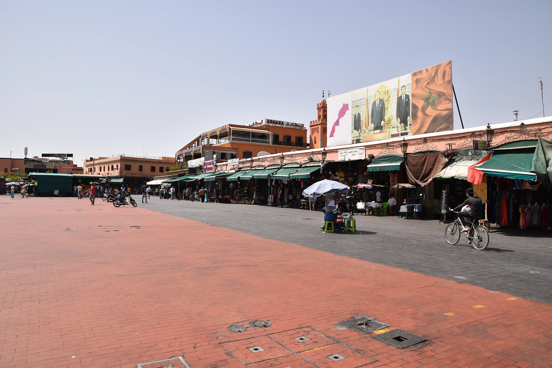 Experience the vibrant energy of Jemaa el-Fna in Marrakesh, a bustling square filled with market stalls, street performers, and the lively pulse of Moroccan culture.